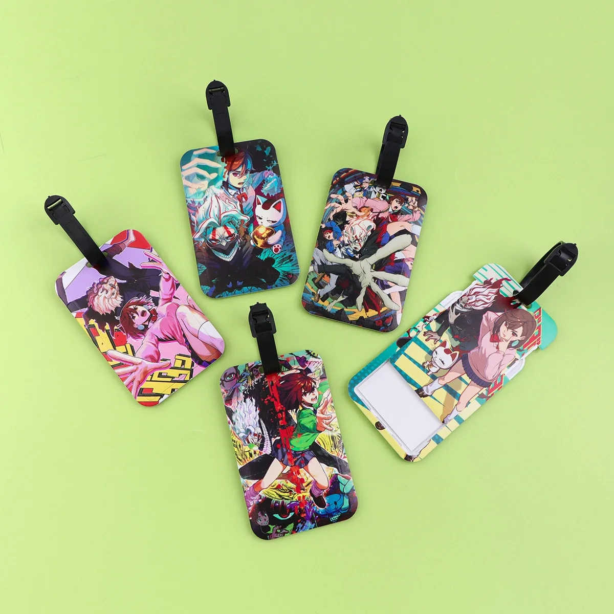 étiquettes de bagage anime japonais, identification de valise, porte-nom, étiquette de bagage, embarque de voyage, accessoires de valise portables
