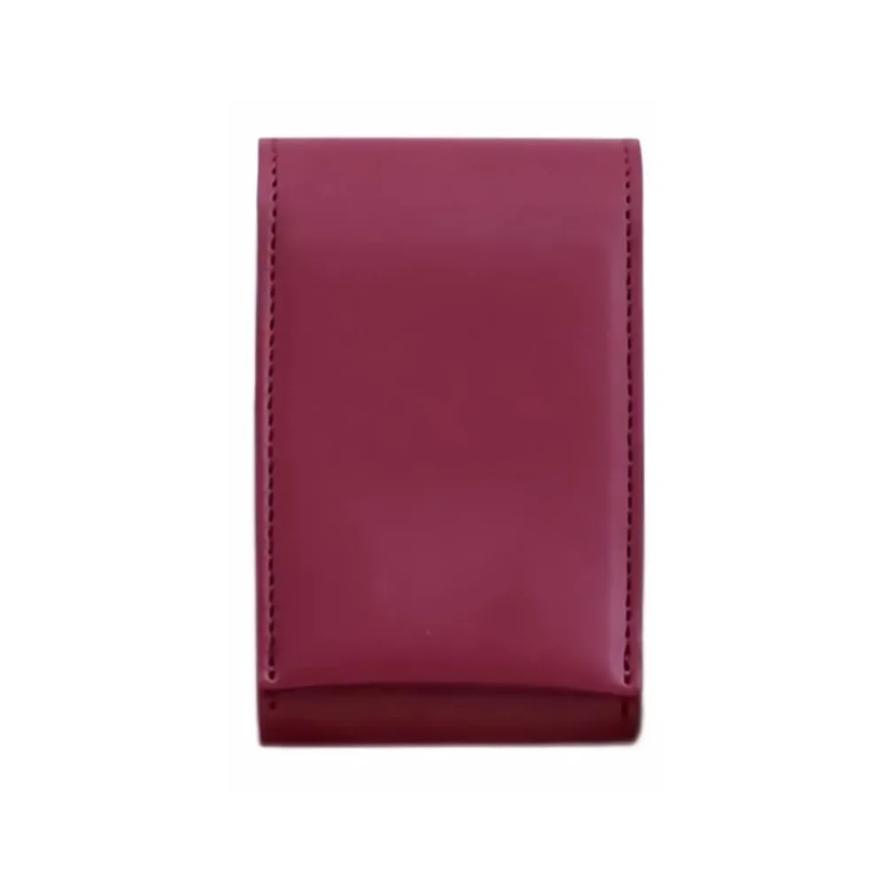 sac de rangement en pu pour rouge à lèvres et poudres, mini sac cosmétique avec miroir, trousse de maquillage portable pour femmes et filles