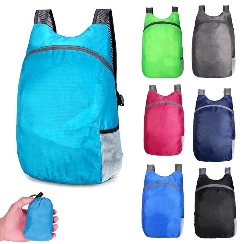 Sac pliable ultraléger pour hommes et femmes, sac à dos étanche de grande capacité, sacs de voyage portables légers, sac à dos de sport de plein air