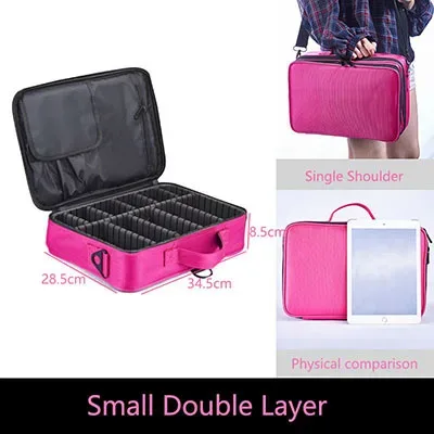 étui à pinceaux de maquillage, sacs de maquillage, valise de maquillage professionnelle complète pour femmes, vanité maleta maquillaje, boîte de rangement d'outils pour ongles