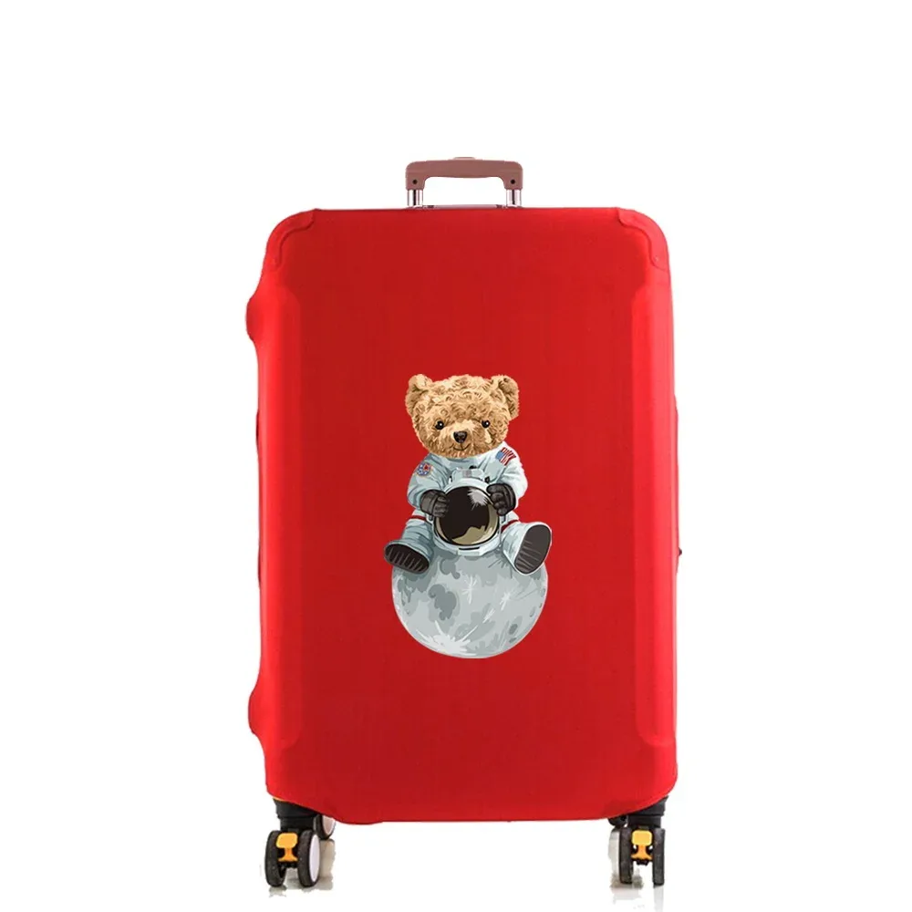 housse de protection pour bagages, protection de valise, ours de lune, élasticité épaisse, housse anti-poussière, étui de protection anti-rayures, manchon de chariot de 18 à 32 pouces