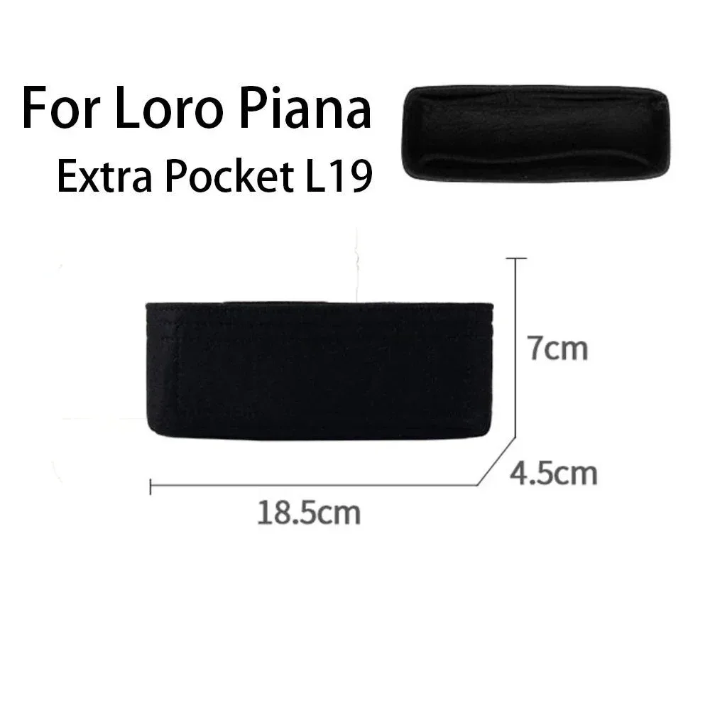sac à main en feutre, support de sac de rangement, doublure de sac à main, organisateur de sac pour loro piana extra pocket l19 pour marmont