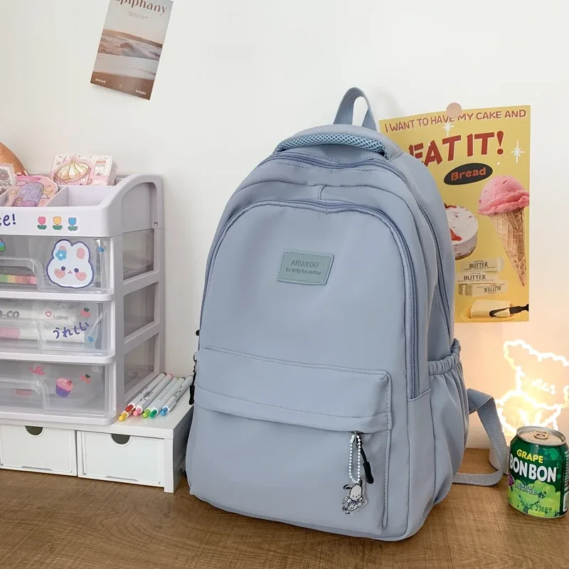 nouveau sac à dos tendance pour femme et homme, grande capacité, imperméable, pour collège, ordinateur portable, école, voyage, livres, style mignon et cool