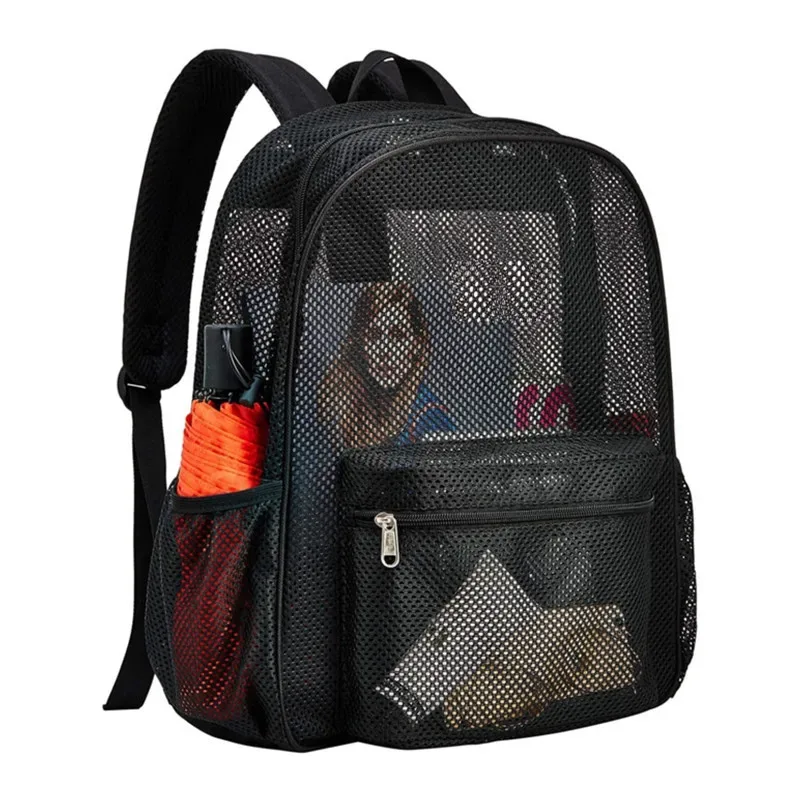 sac à dos en maille pour rangement d'articles ménagers, sac à dos pour fitness, club, natation, voyage, plage, sports de plein air, camping, nouvelle mode, 2023