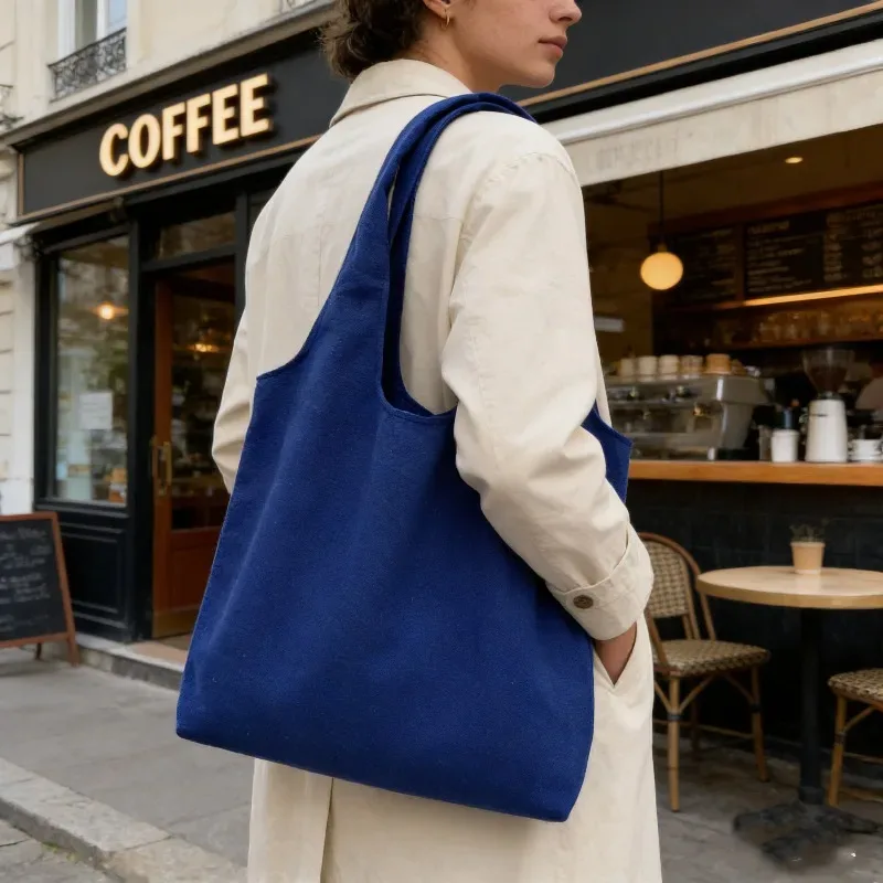 sac de rangement en toile vierge personnalisé avec logo imprimé, sac fourre-tout à main pour hommes et femmes, sacs de courses à bandoulière pour supermarché