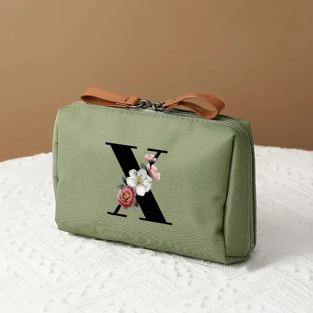 sac de rangement multifonctionnel 1 pièce, trousse de maquillage à la mode pour femmes, trousse de toilette de voyage portable adaptée aux voyages d'affaires et aux voyages