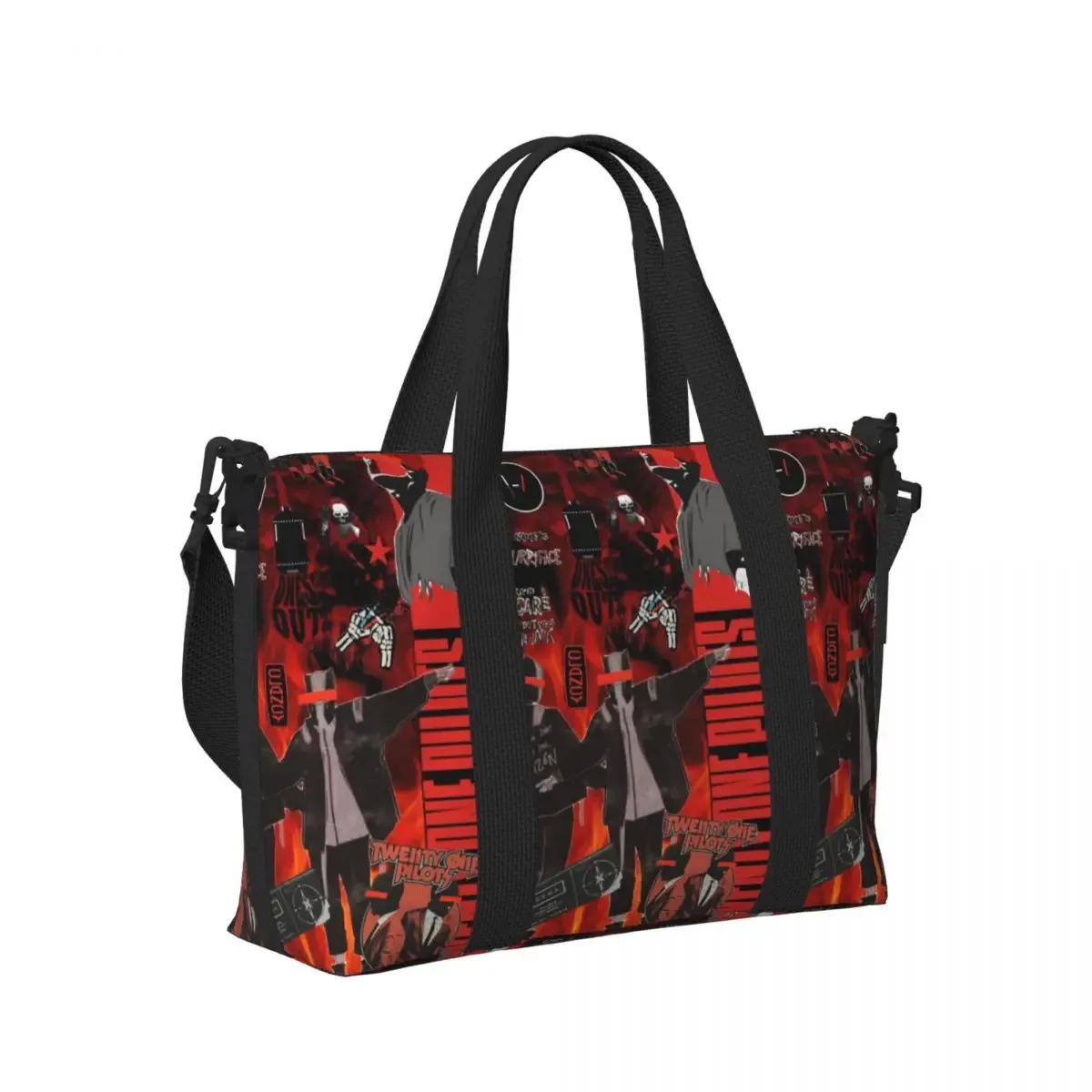 sac fourre-tout personnalisé t-twentys one p-pilots de marque classique pour femmes, sacs de voyage de grande capacité pour salle de sport et plage
