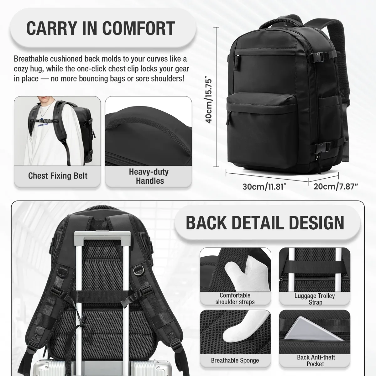 sac à dos pour homme, sac à dos sous vide avec pompe, sac à dos ryanair 40x30x20, sac à dos pour cabine d'avion, sac à dos pour ordinateur portable wizzair, bagage à main