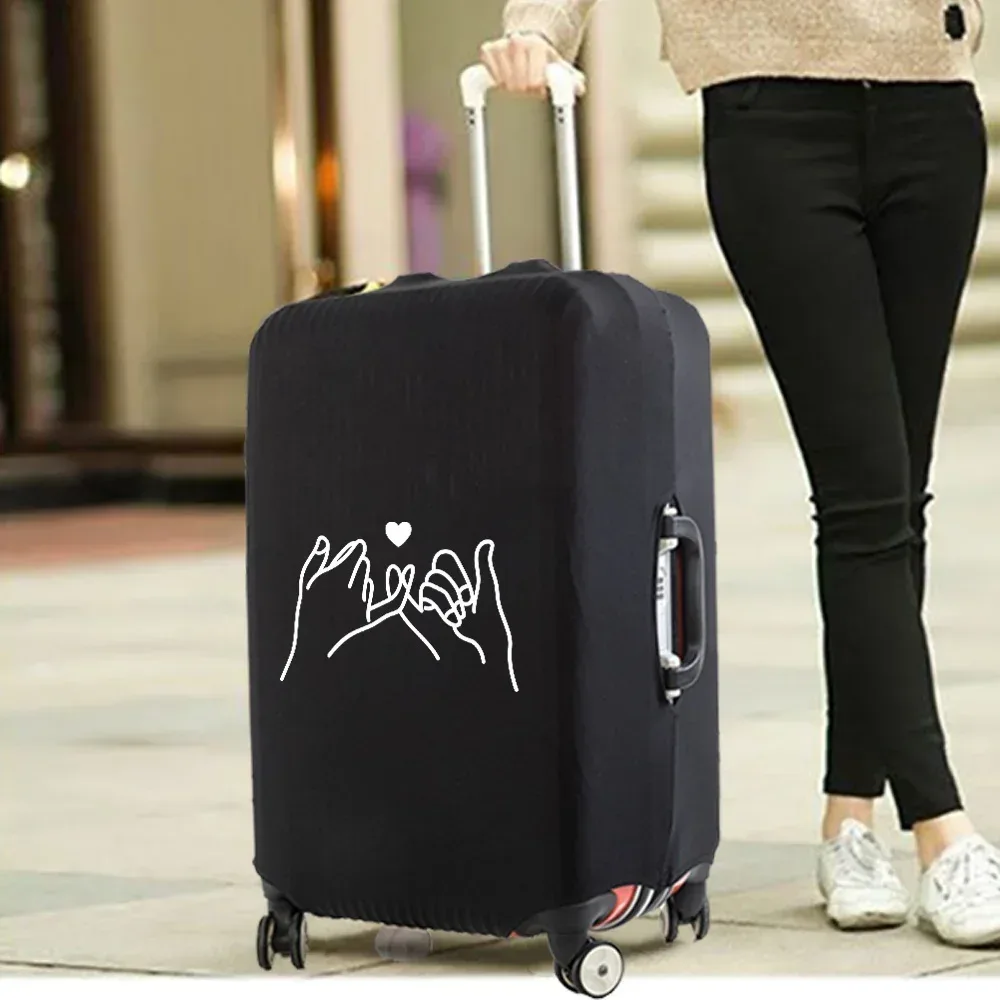 housse de valise essentielle de voyage à la mode, impression drôle pour accessoires de voyage de 18 à 32 pouces, sac de protection pour bagages à roulettes