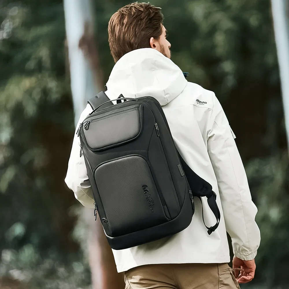 ian-sac à dos de voyage spacieux pour homme, sac à dos pour ordinateur portable 17.3 ", grande capacité, sacs à dos étanches avec usb, nouveauté