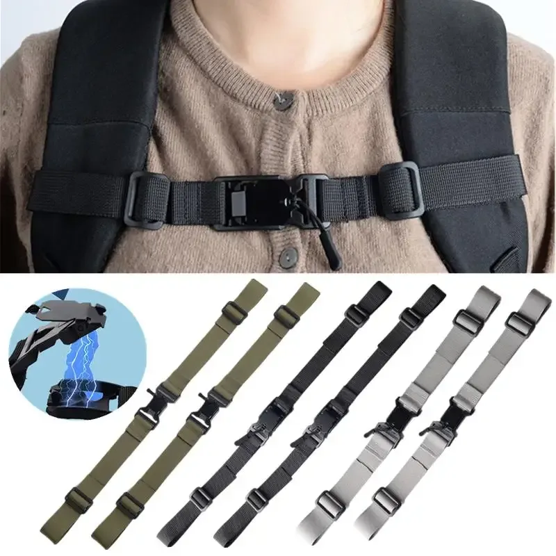 sangle magnétique pour sac à dos, sangle de poitrine détachable facilement, sangle d'épaule réglable, accessoires de sangle pour sac tactique de camping en plein air