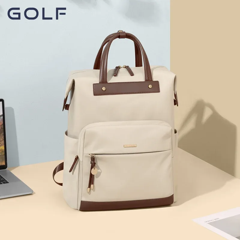 Sac à dos de golf de grande capacité pour femme, cartable pour étudiant, sac d'ordinateur commpiedmont, sac à dos féminin minimaliste, déterminer
