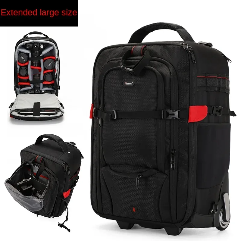 sac pour appareil photo multifonction valise sac à dos appareil photo numérique boîtier de chariot appareil photo professionnel sacs de voyage chariot bagages sacs à dos