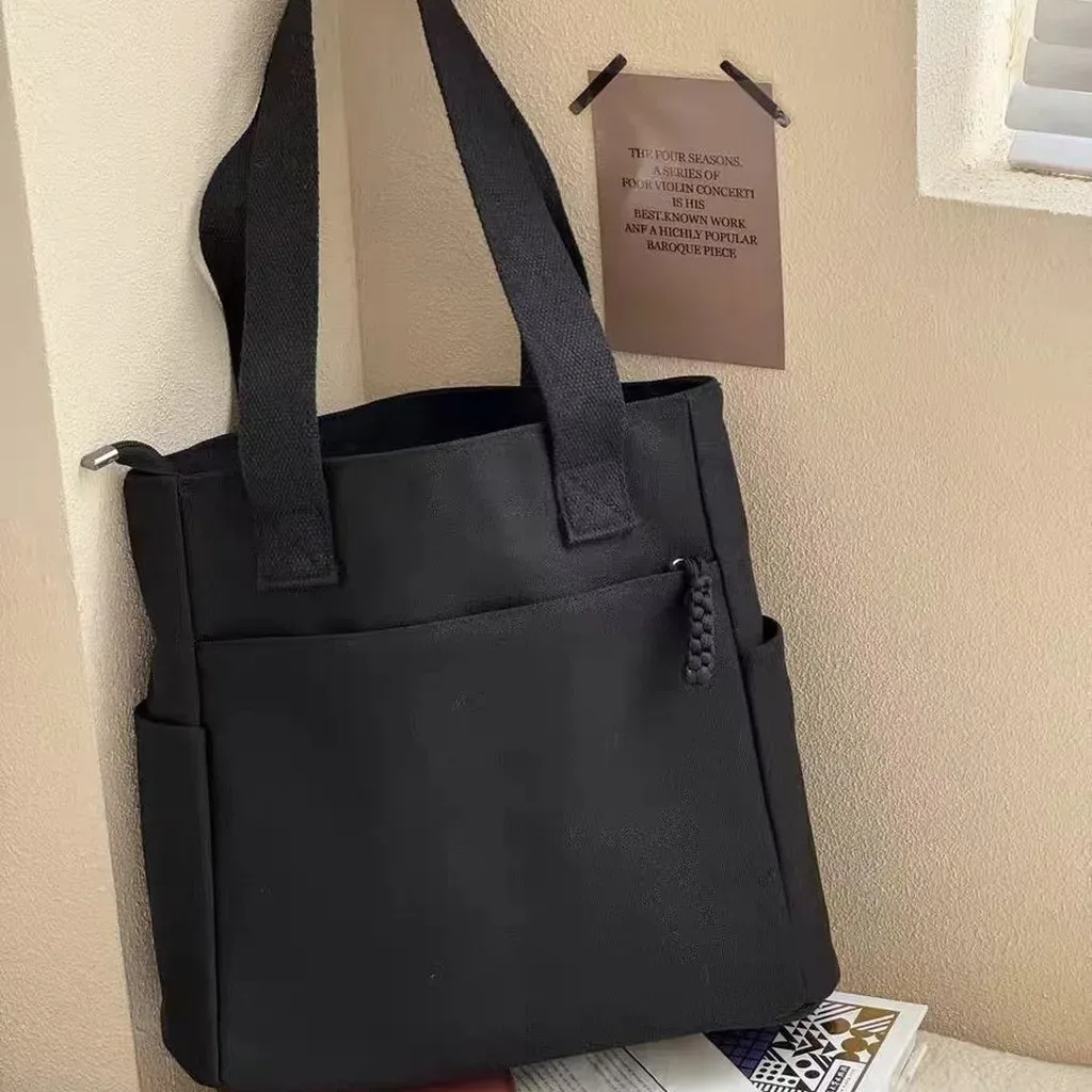 sac fourre-tout rigide de grande capacité pour les trajets quotidiens, sac de shopping minimaliste pour les courts trajets, idéal pour les étudiants et les sorties décontractées