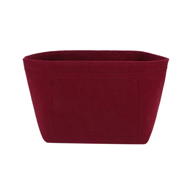 organisateur de sac à insérer en feutre multi-poches, organisateur de maquillage, doublure parfaite pour les femmes, sacs à main, sac seau, accessoires, sac à cosmétiques