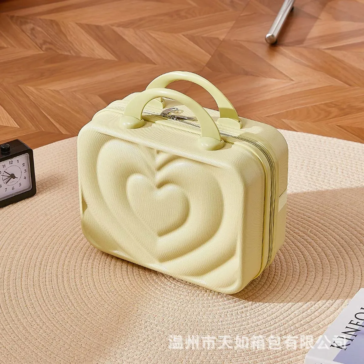 mini valise de maquillage de 14 pouces, assemblage de bagages, fixe, boîte à bonbons de mariage, rangement en gros, boîte-cadeau personnalisable