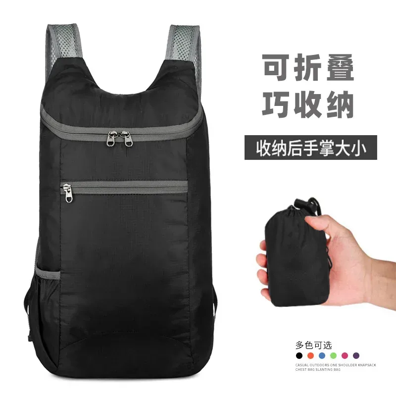 sac à dos ultraléger pliable avec sac de compression, sac à dos léger pour le voyage, la randonnée et le campi