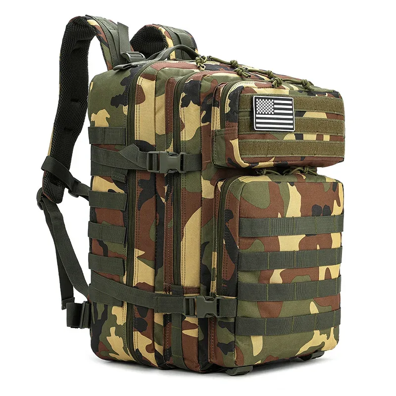 sac à dos tactique militaire elite 30l/50l, résistant à l'usure, durable, molle, sac de survie 3 jours, sac à dos de travail pour escalade en plein air, voyage