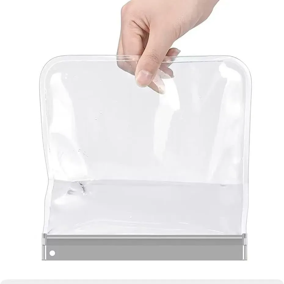 2 pièces bagages transparent voyage utilisation étanche vol maquillage étanche pour les femmes réutilisable aéroport sécurité trousse de toilette