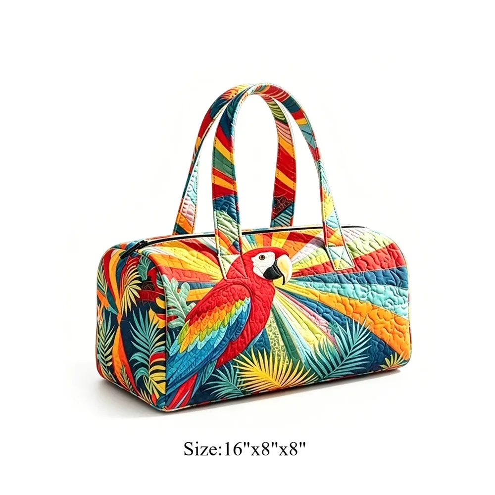 sac de voyage matelassé géométrique ethnique bohème, sac de week-end coloré à imprimé aztèque avec poignées, sac fourre-tout pour festival