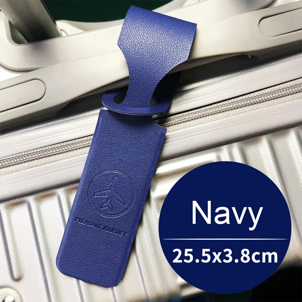 étiquette de bagage de voyage personnalisée en cuir pu, étiquette d'adresse pour valise, design avion, marquage diy, accessoire de sac de voyage, cadeau