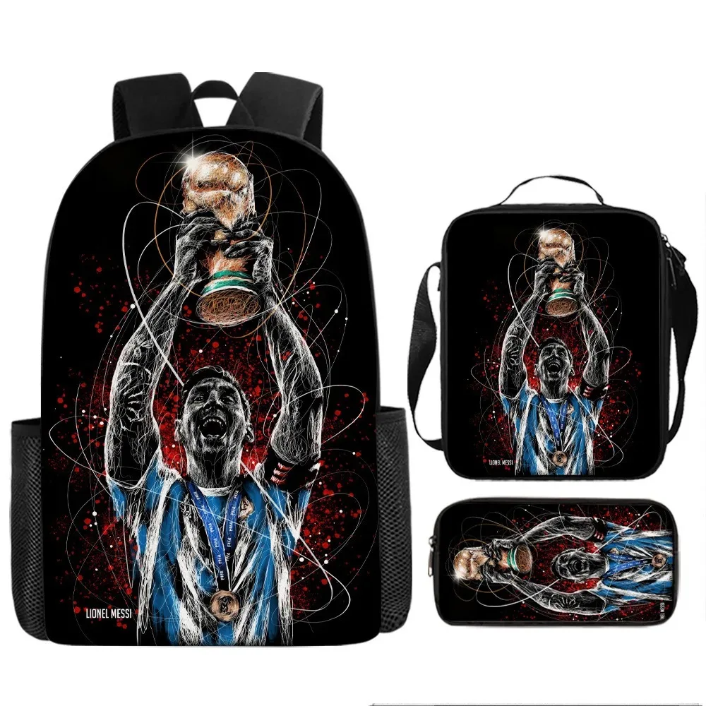 sac à dos d'école m-messis pour garçons et filles, avec sac à bandoulière, trousse à crayons, sac à dos de voyage durable, sac à livres léger pour l'école