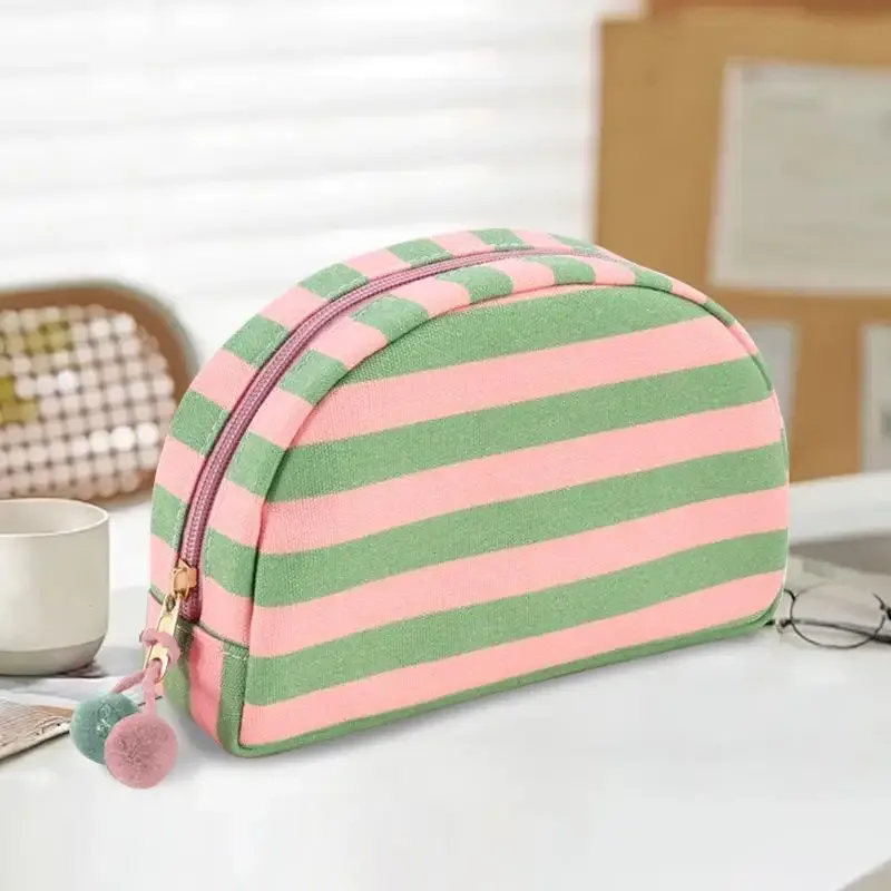 sac de rangement à rayures, trousse de toilette dopamine, sac de voyage portable pour l'extérieur