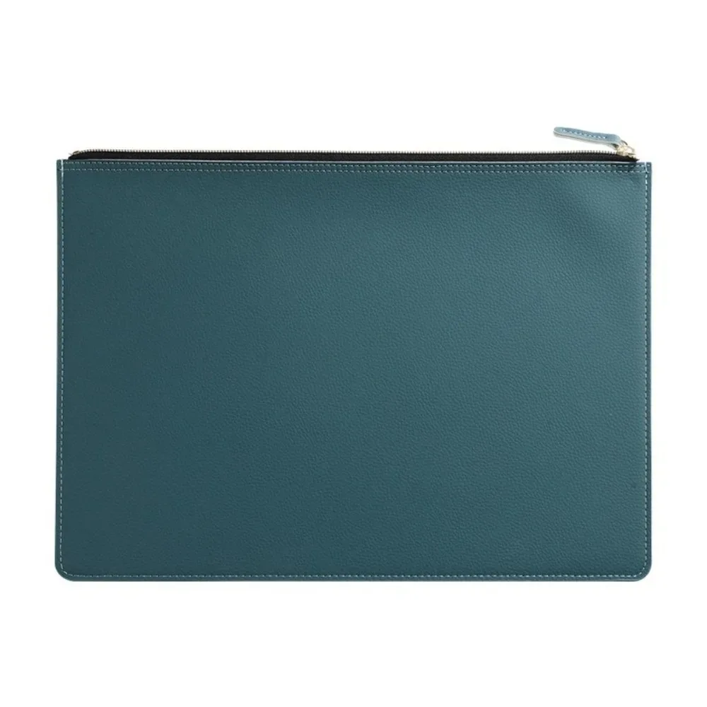 porte-documents en cuir pu a4, imperméable, grande capacité, sacoche d'affaires, plusieurs couleurs, sac à fermeture éclair, sac pour documents