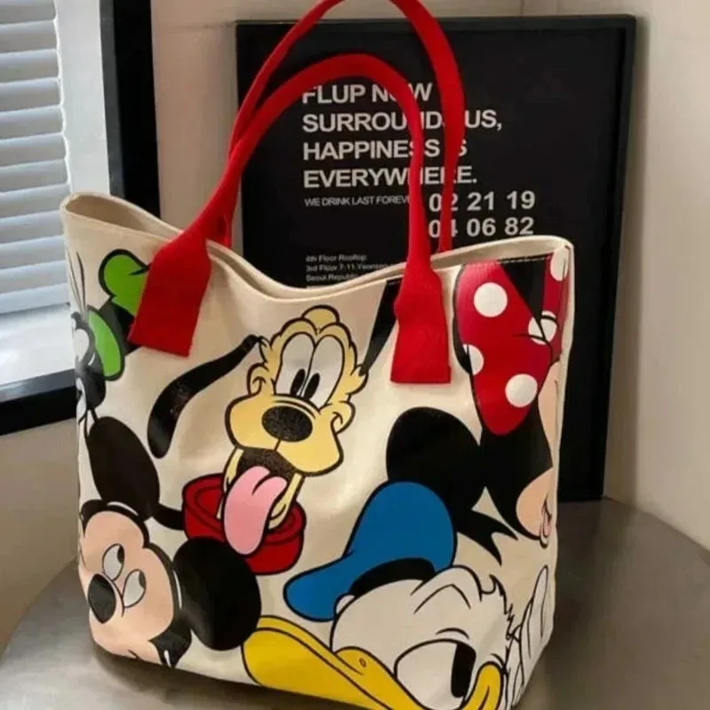 sacs à main en toile mickey de haute qualité, différents styles, grande capacité, sac à bandoulière, sac à main tendance pour femmes, sac de shopping