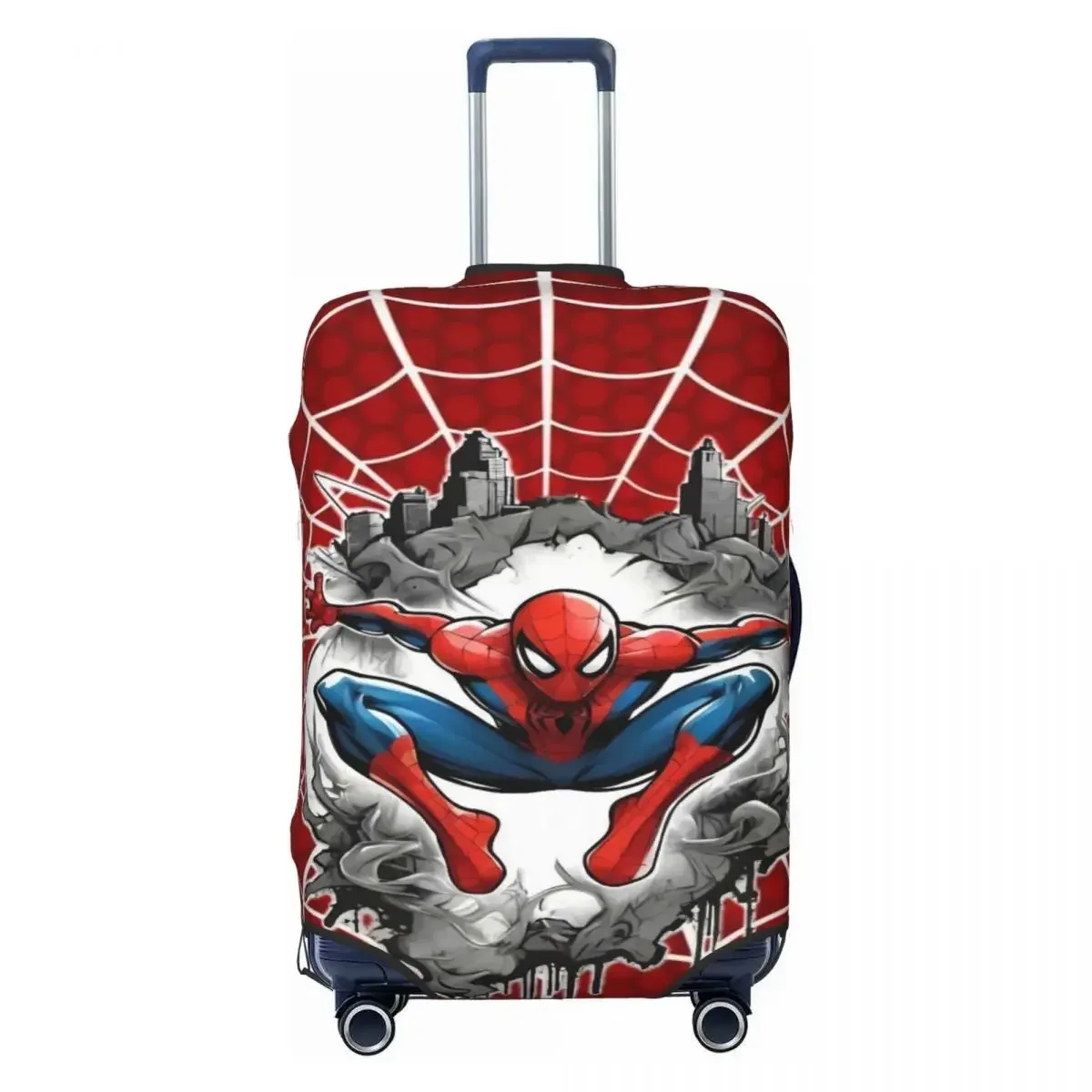 housse de valise durable et lavable, motif araignée, haute élasticité, convient aux bagages de 18 à 32 pouces, anti-poussière pour les voyages en avion et en voiture