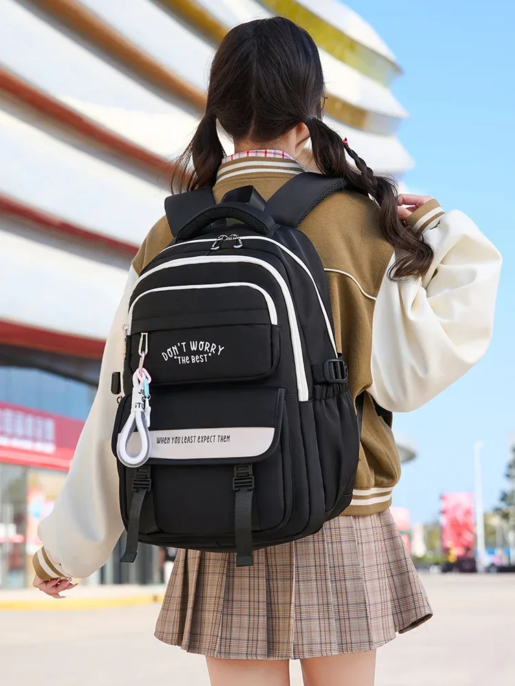 nouveau sac à dos scolaire tendance pour collégiens, grande capacité, sac à dos pour écoliers, style ins, mochila