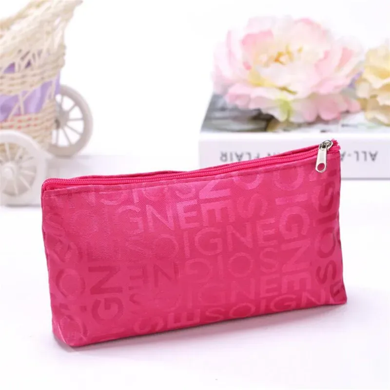 sac à cosmétiques portable avec fermeture éclair pour femme, trousse de maquillage, trousse de beauté multifonctionnelle, trousse de voyage, trousse de maquillage en poudre, trousse de toilette, porte-évaluation, mignon