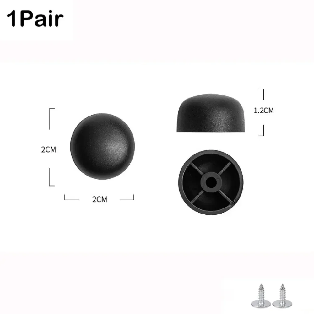 patins de protection en plastique noirs pour bagages avec vis, support inférieur de valise, pièce de rechange universelle pour toutes les valises