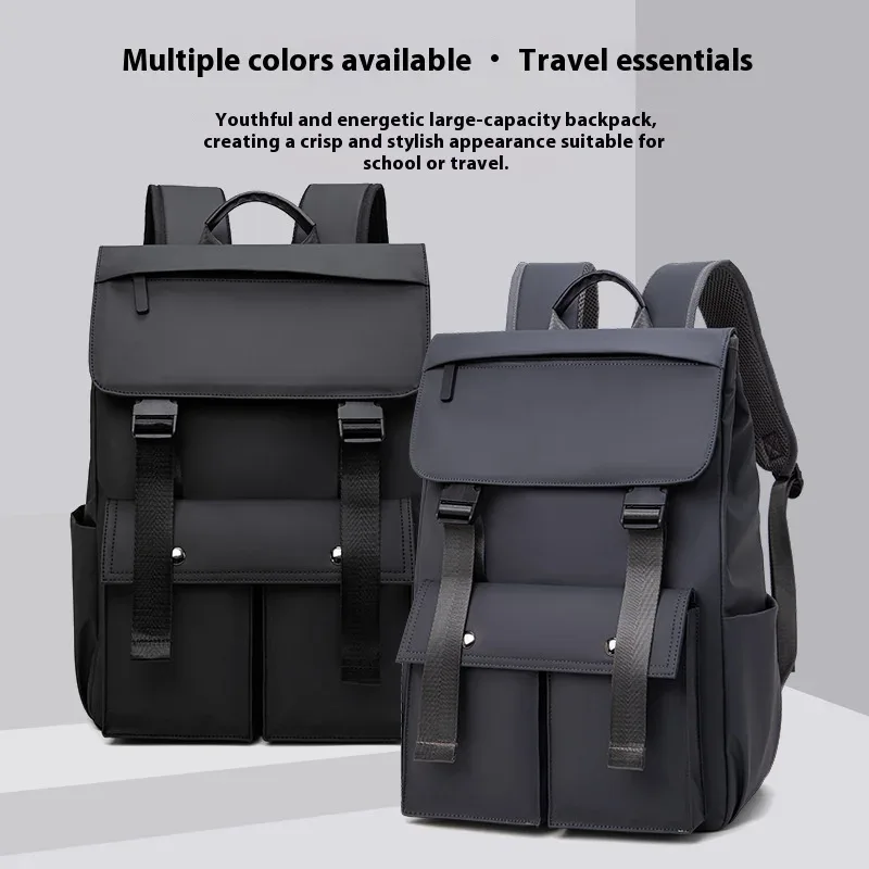 sac à dos multifonctionnel pour hommes, sac léger pour ordinateur portable de 15.6 pouces, matériau hydrofuge, sac d'école de grande capacité