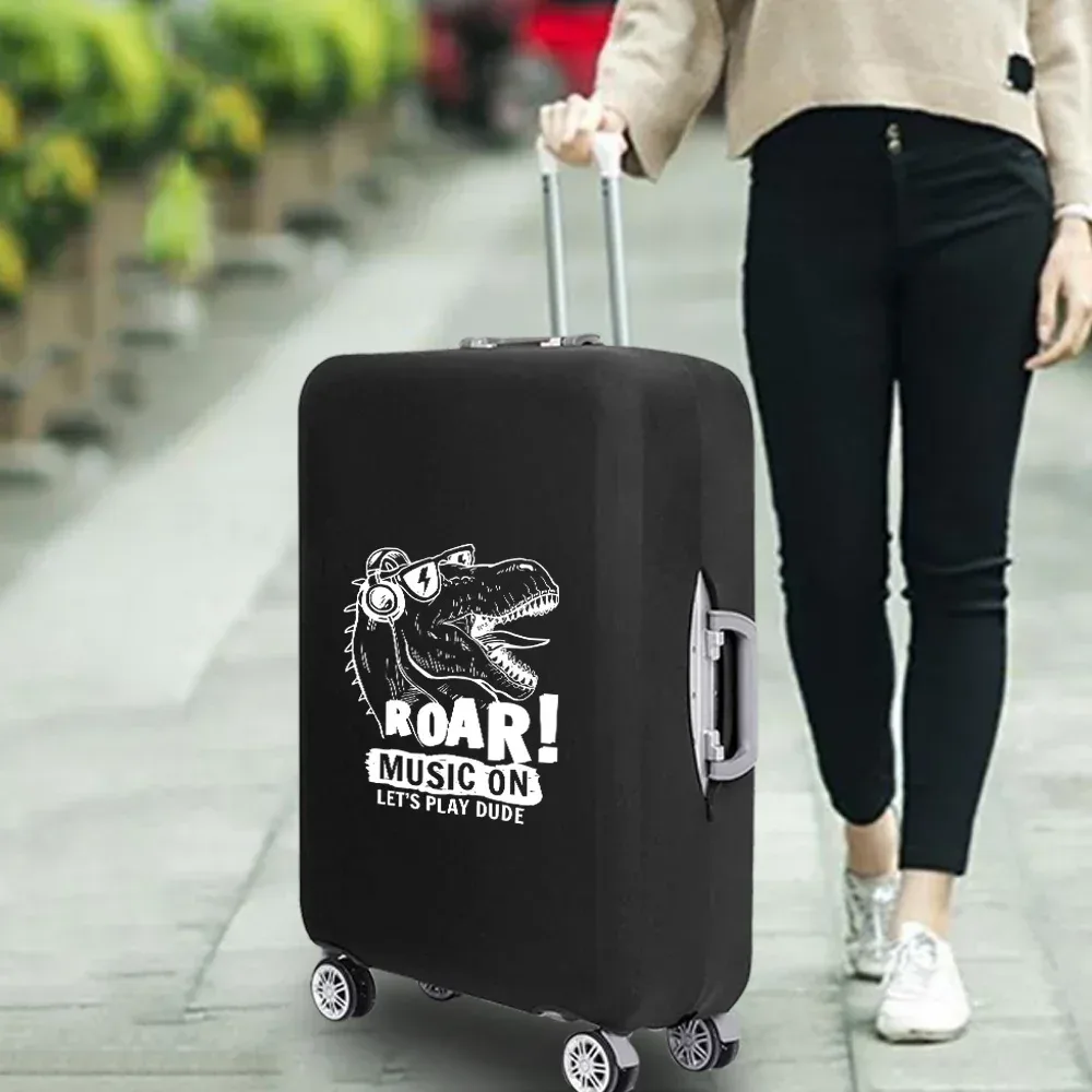 housse de valise essentielle de voyage à la mode, impression drôle pour accessoires de voyage de 18 à 32 pouces, sac de protection pour bagages à roulettes