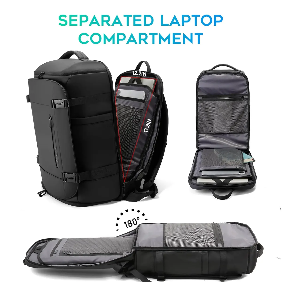bange multi nouveaux hommes sac à dos sport voyage affaires grande capacité séparation sèche et humide randonnée en plein air avec compartiments à chaussures