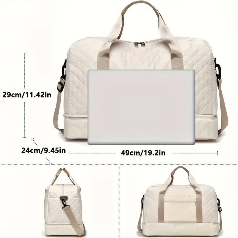 Luxueux sac de sport respirant, mn et durable, séparation de support sec, poches latérales pratiques pour les aventures de voyage et la salle de sport Sesvoltage