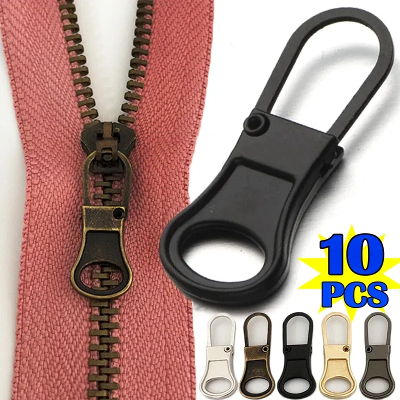 extracteur de fermeture éclair détachable de remplacement, serrure pour veste, robe, sac à bagages, kit de réparation de tête de fermeture éclair en métal, bricolage
