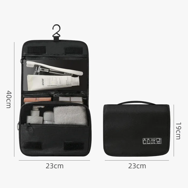 trousse de toilette de voyage pour femmes, organisateur suspendu portable pour shampoing, revitalisant, ensemble de pinceaux, accessoires de maquillage
