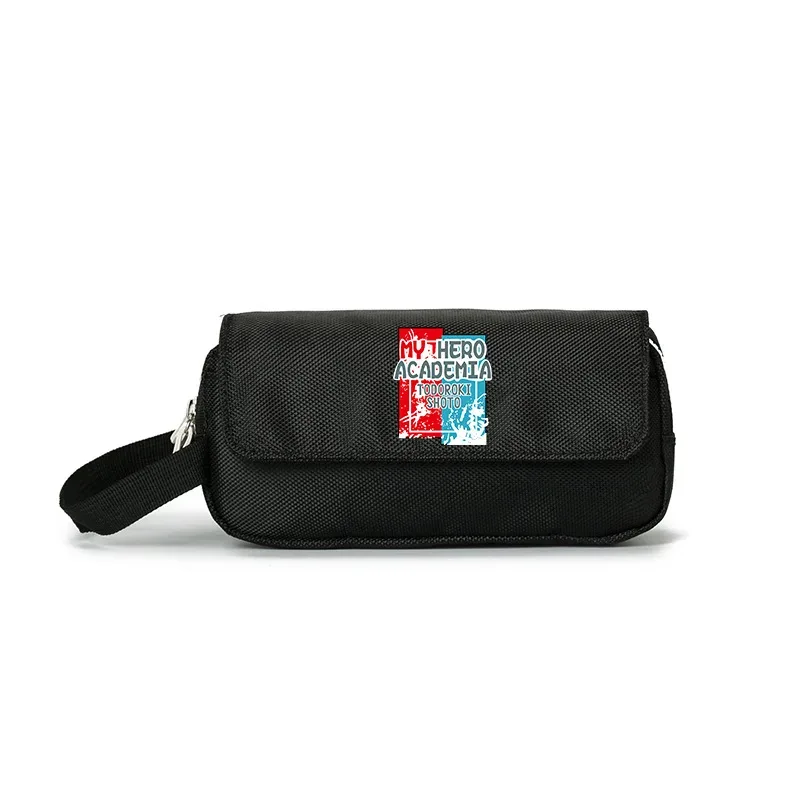 grand sac à crayons anime, sacs de rangement multifonctions pour papeterie, sacs à stylos oxford, sacs à cosmétiques