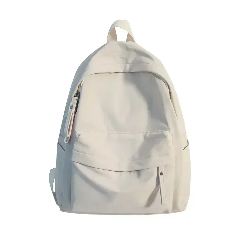 sac à dos en nylon imperméable pour femme, simple, solide, cartable pour documents, sac à dos de voyage pour étudiant, filles