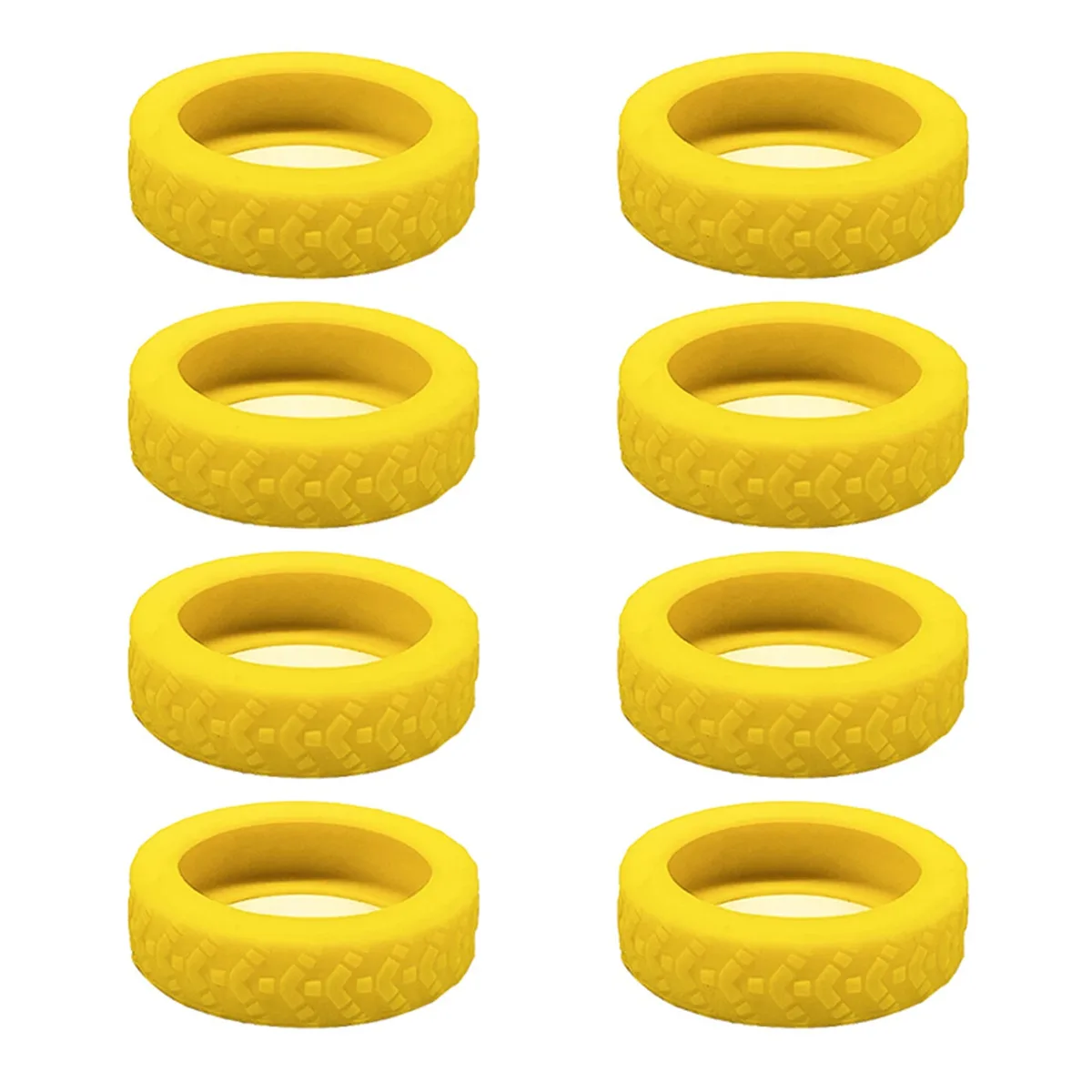 roues de valise universelles en silicone, 8 pièces, chariots de degré d'usure, roulette pour valise