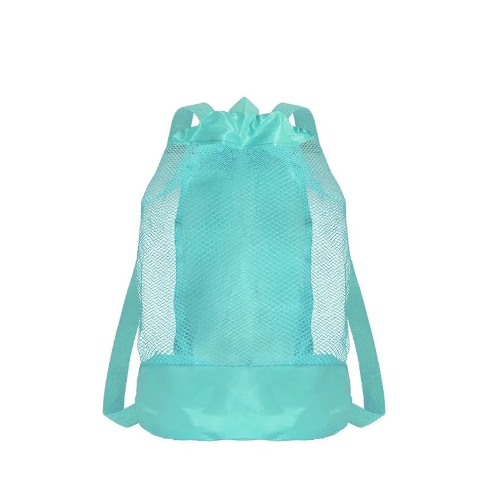sac à dos de plage résistant au sable, fermeture à cordon, sac de plage en maille extra-large, bretelles régla