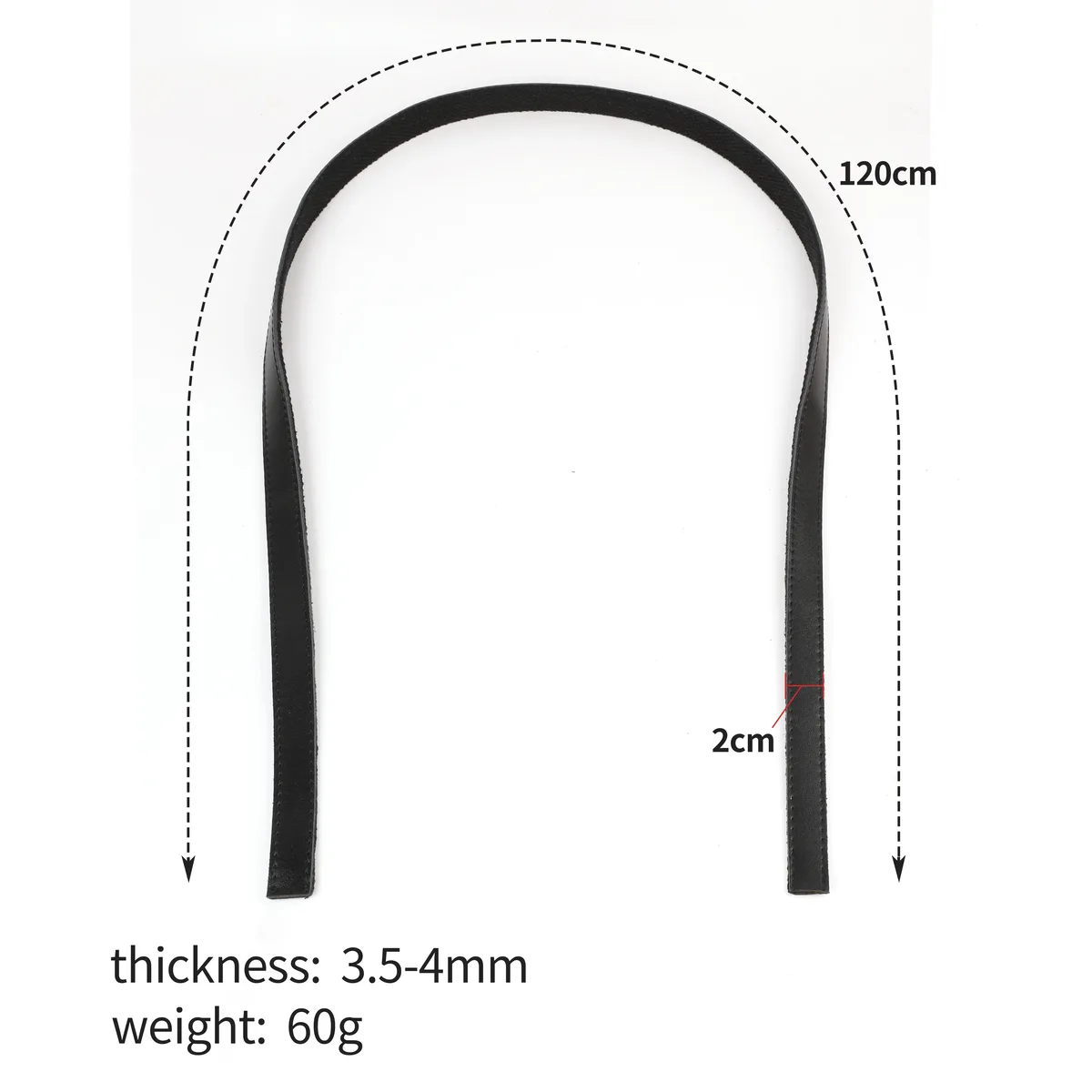 120cm cuir véritable + bandes de sangle pour garniture matériel de couture ceinture de sécurité sac à dos sangle sac boucles vêtements accessoires