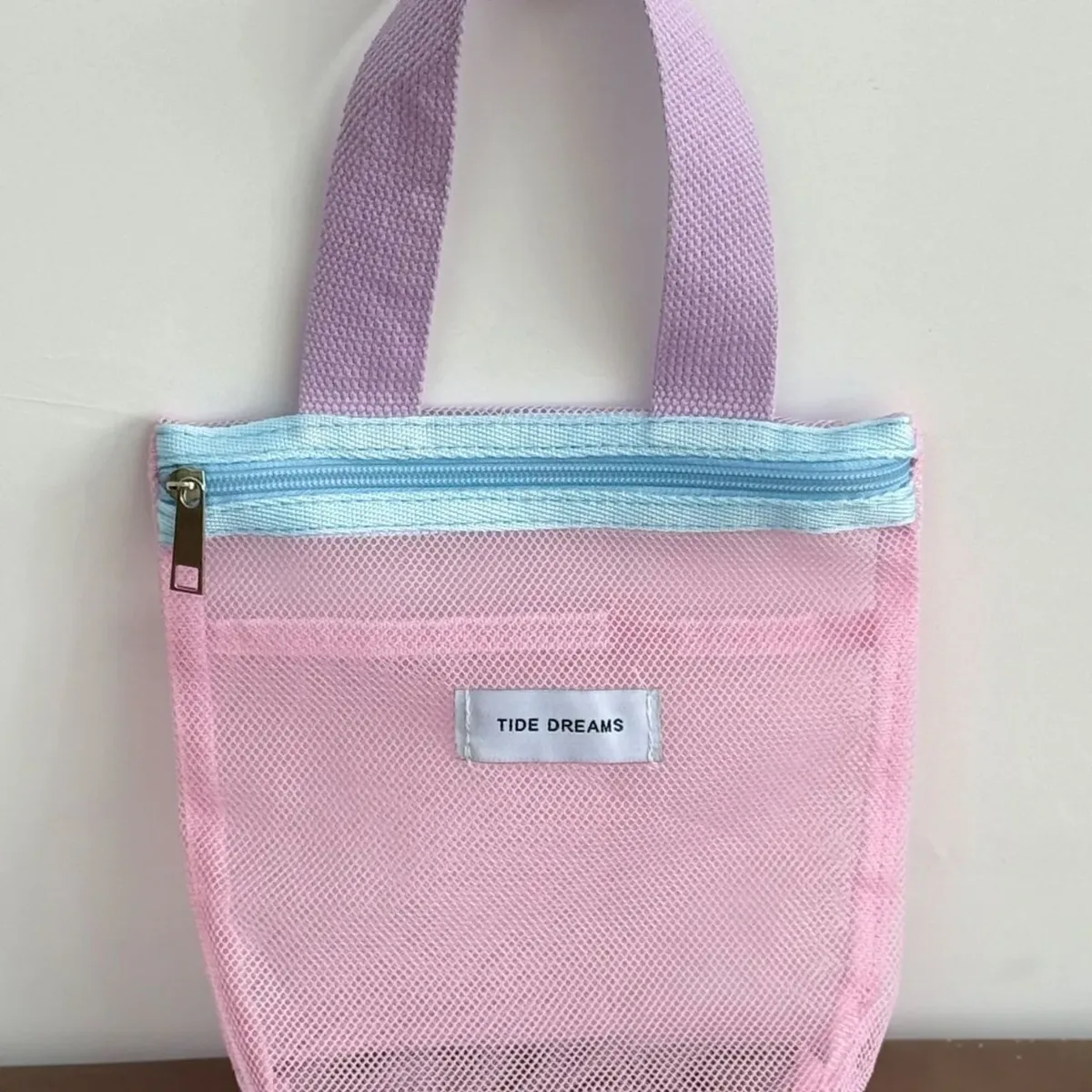 trousse de toilette transparente en maille, organiseur de voyage portable grande capacité, pochette de rangement respirante pour produits de soin
