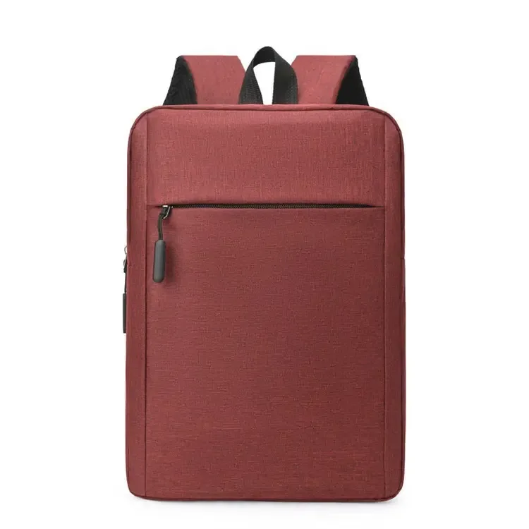 sac à dos pour ordinateur portable, mode européenne et américaine, sac à dos de grande capacité pour les affaires et les loisirs, sac à dos simple de couleur unie pour les trajets quotidiens.