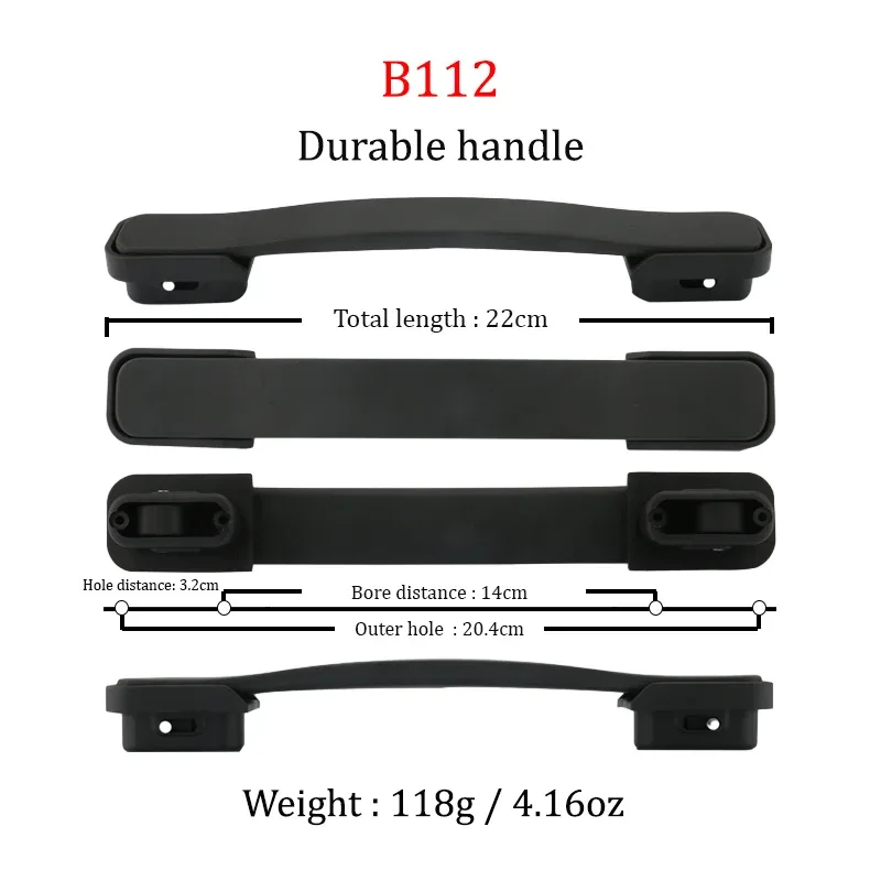 b111 b112 accessoires de bagages poignée boîtier de chariot poignées rétractables universelles valise boîte poignées portables de remplacement