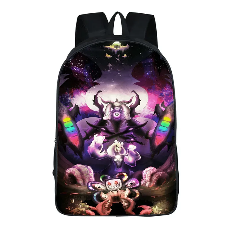 undertale dessin animé sac à dos sac d'école 40 cm/15.7 pouces sac à dos livre sacs ordinateur sac à dos pour garçon fille meilleur cadeau