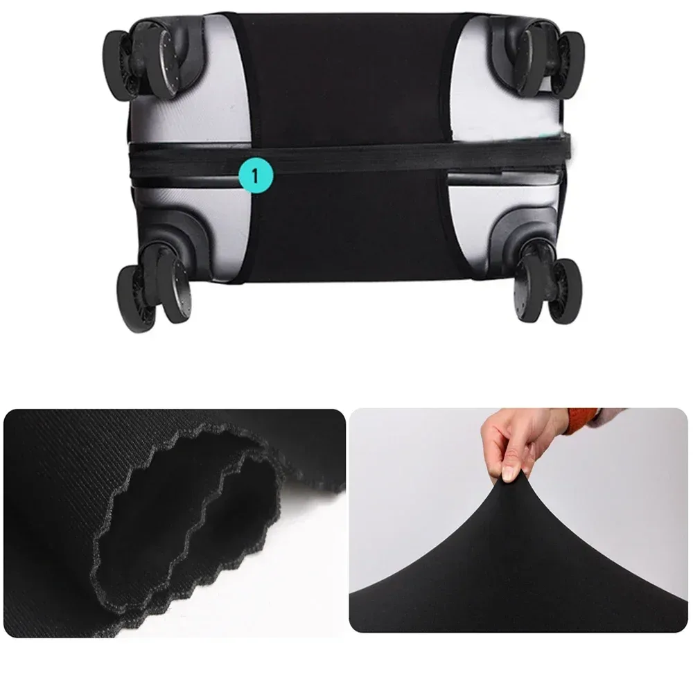 housse de protection pour bagages, épaisse et élastique, housse de protection contre la poussière, anti-rayures, housse de protection pour valise, série de lettres
