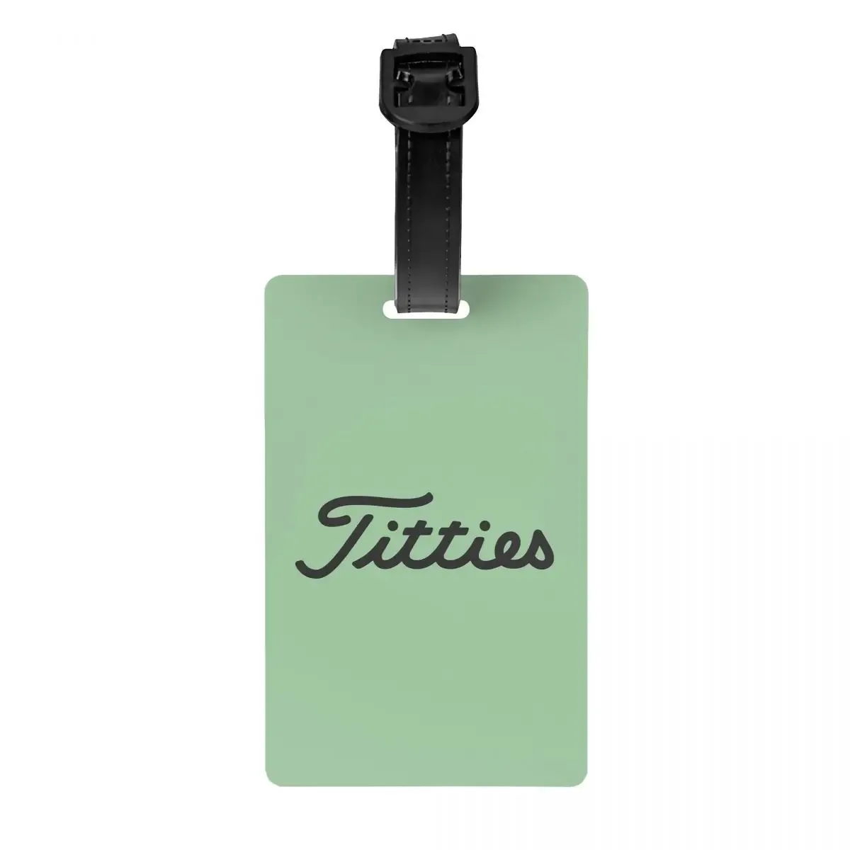 t-titties étiquettes de bagage motif balle de golf, accessoires de valise, porte-étiquette d'identification pour bagages de voyage, nom et adresse